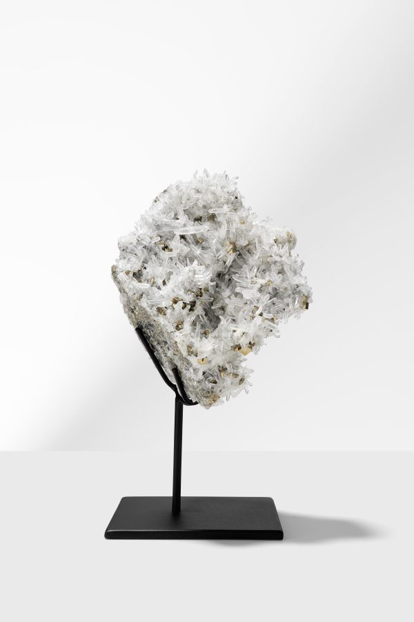 Quartz Needle point Cluster with Golden Pyrites