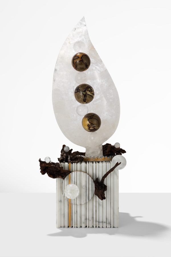 Abstract Sculpture “Crystal Leaf”