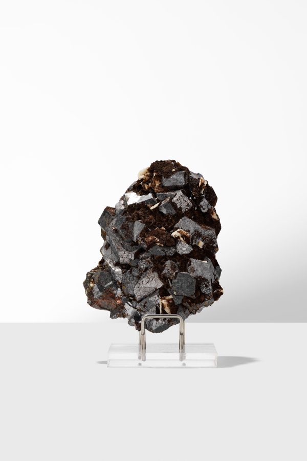 Natural/Raw Gelena & Hematite Cluster with Quartz inclusion